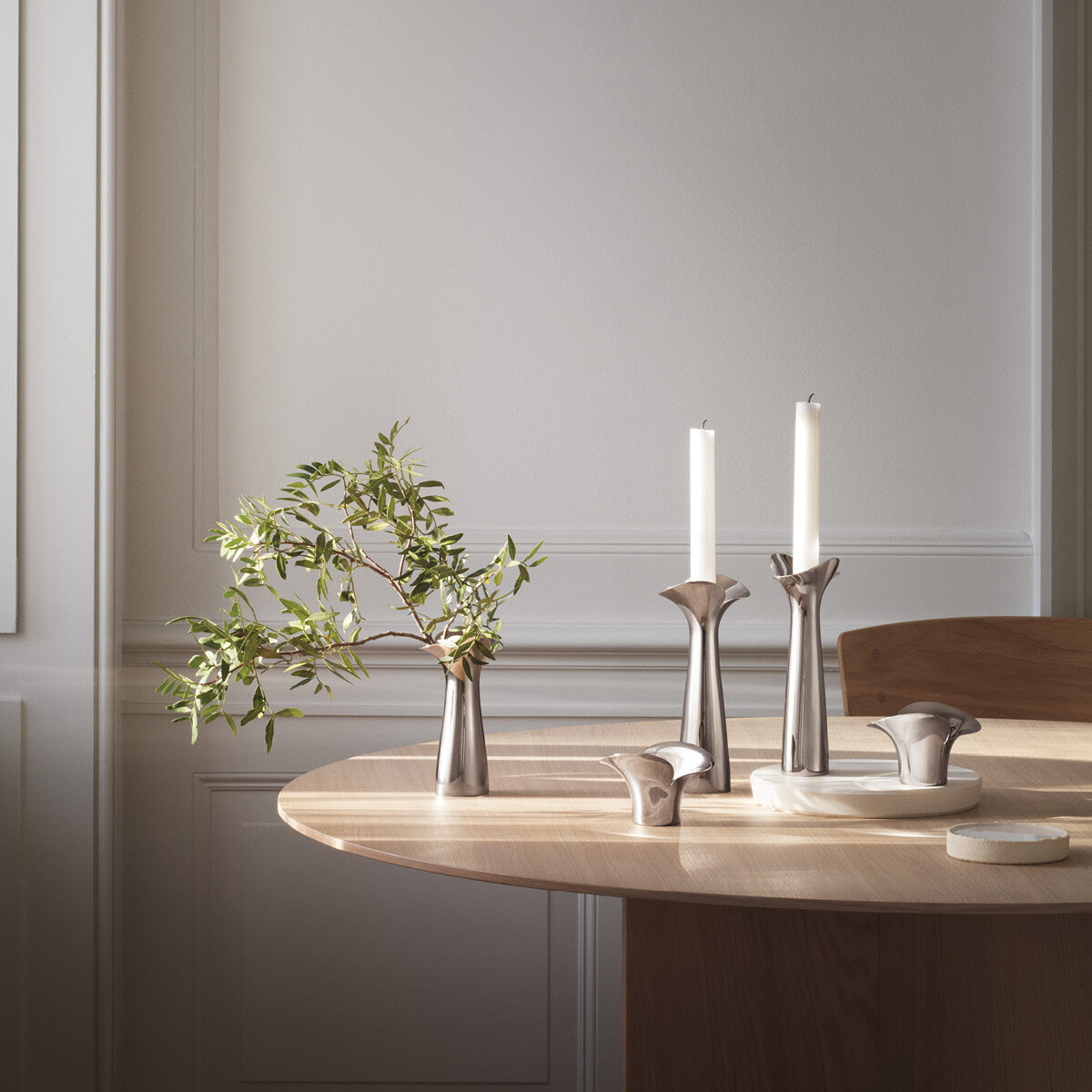 BLOOM BOTANICA beautiful candleholders in stainless steel