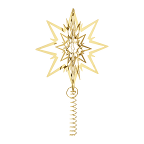 STAR for the Christmas tree, large, gold plated