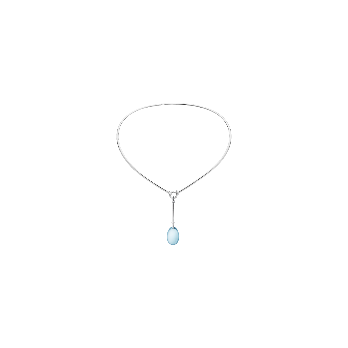 Dew Drop pendant with blue topaz and diamonds Jensen