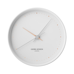 KOPPEL 22 cm v&auml;ggklocka, vit