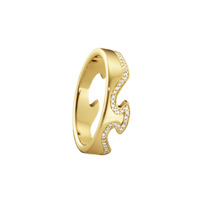 FUSION ytterring – 18 k gult guld med briljanter FUSION ytterring – 18 k gult guld med briljanter