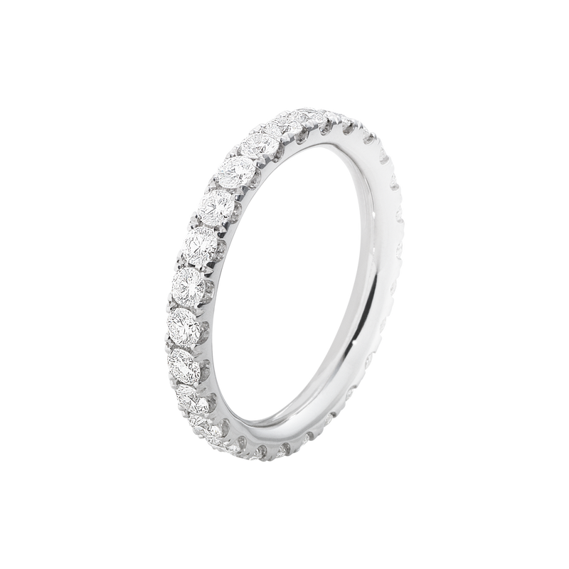 AURORA ring - 18 kt. white gold with briliant cut diamonds