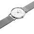 KOPPEL - 38公釐，石英，白色錶盤，鋼質鍊帶