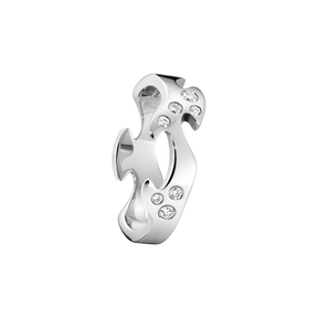 FUSION centre ring - 18 kt. white gold with brilliant cut diamonds FUSION centre ring - 18 kt. white gold with brilliant cut diamonds