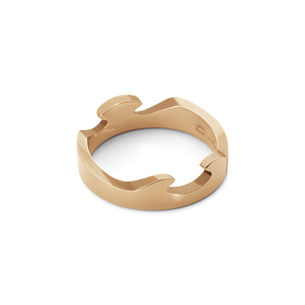 Fusion 2 piece ring in rose gold with white diamonds | Georg Jensen