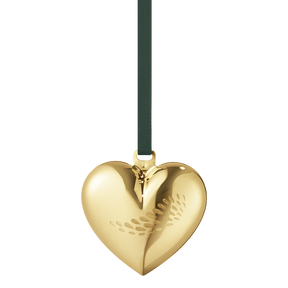 2018 Christmas Heart - gold plated