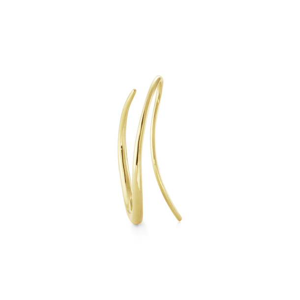 OFFSPRING earhoop, contemporary but classic gold hoop earring OFFSPRING earhoop, contemporary but classic gold hoop earring