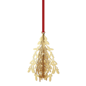 2014 Holiday Ornament Fir Tree, gold plated