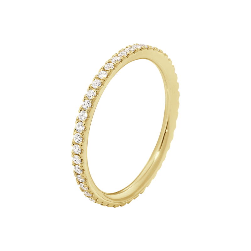 AURORA ring - 18 karat gult guld med briljanter