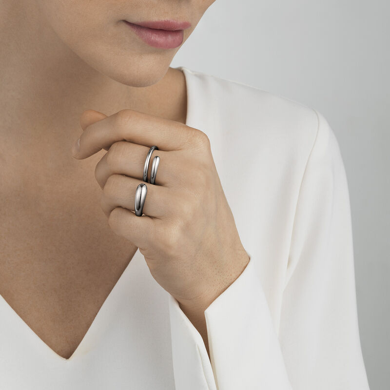 Mercy Simple Double Ring In Sterling Silver Georg Jensen
