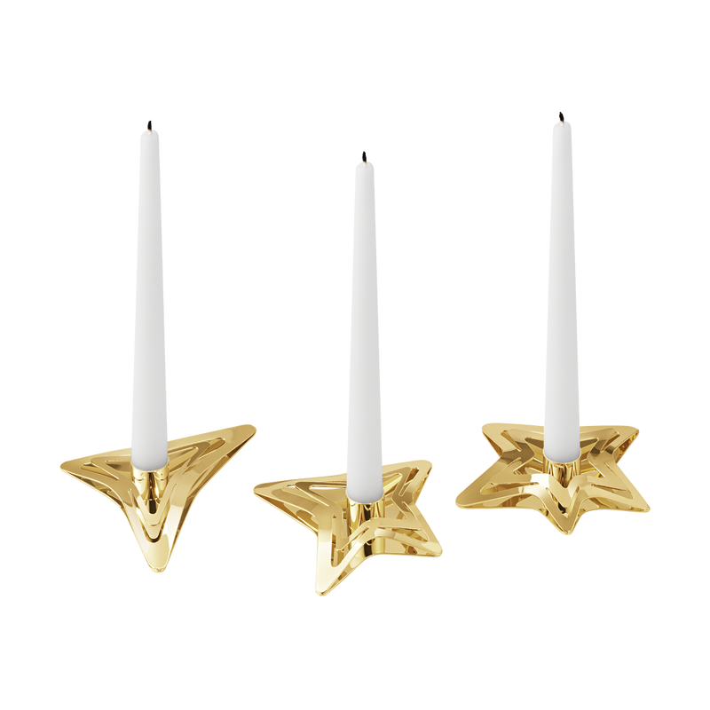 2021 Christmas Candle Holders, 3 pcs