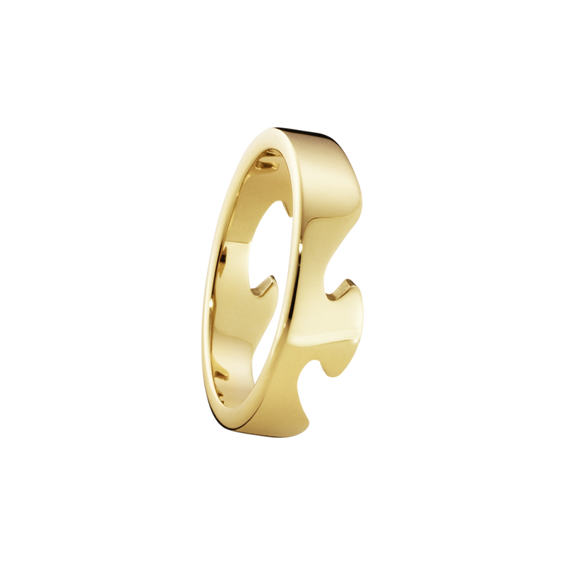 FUSION end ring - 18 kt. yellow gold