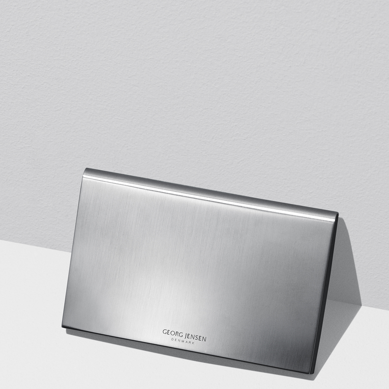 KONNO cardholder in matte finish stainless steel Jensen