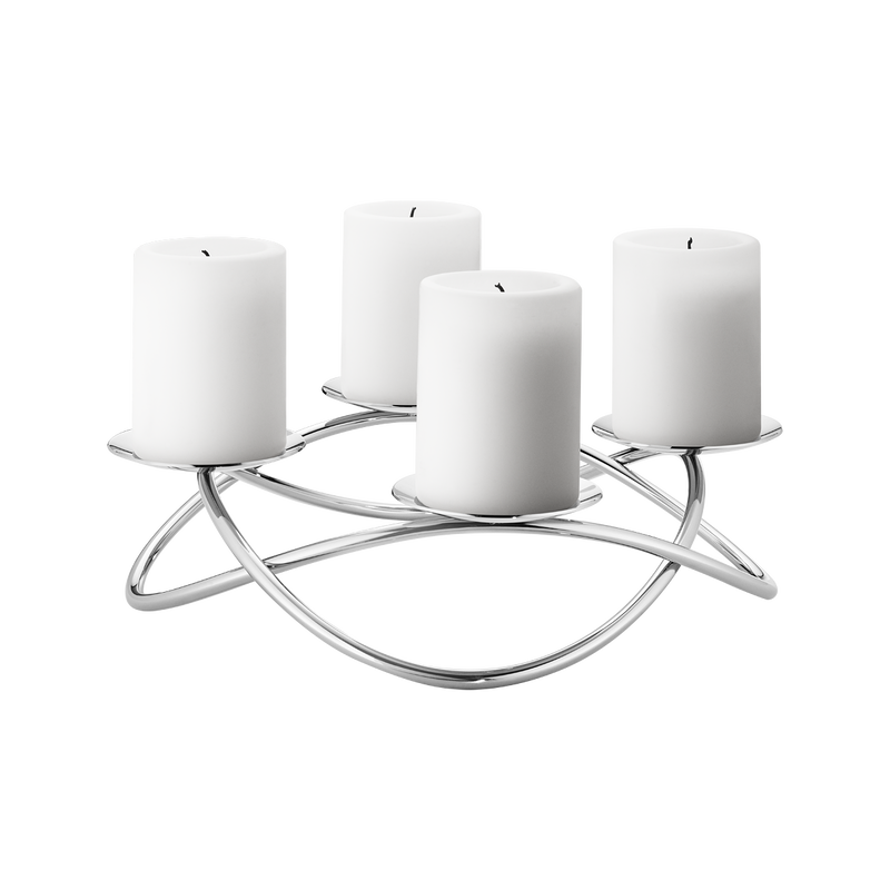 Season Candleholder Advent Crown In Stainless Steel