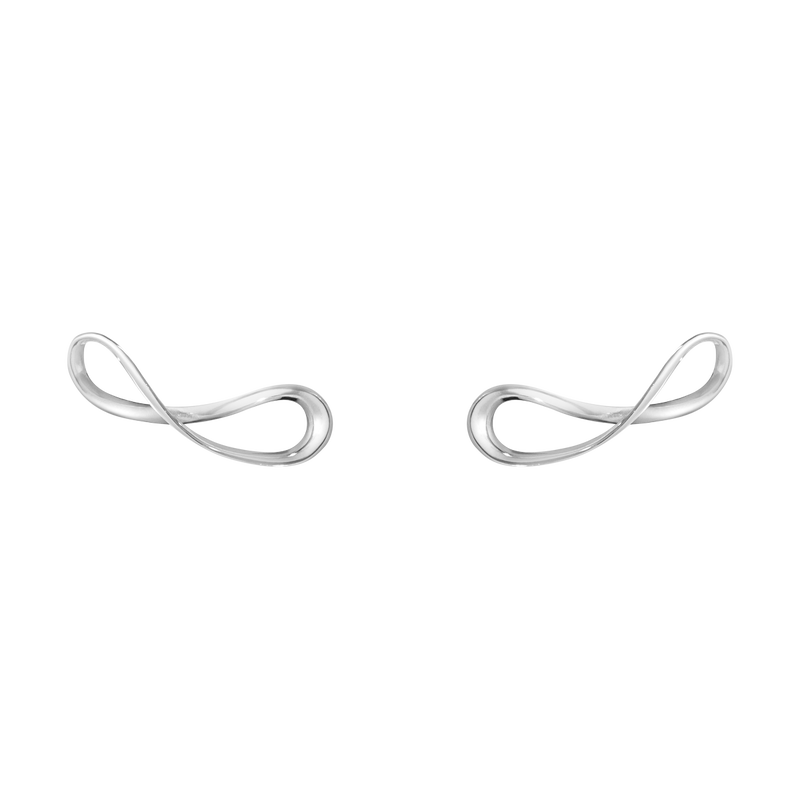 Infinity Ear Cuff Earrings In Sterling Silver Georg Jensen Infinity Earrings Sterling Silver