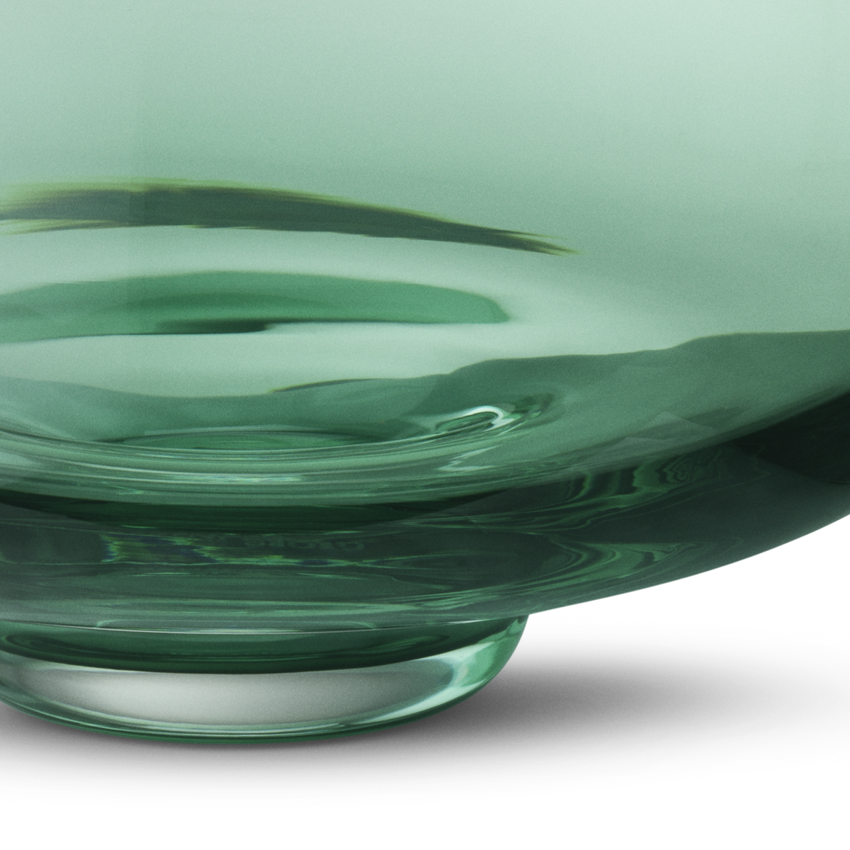 Georg Jensen 3586198 Alfredo Light Green Mouth-Blown Glass Vase 