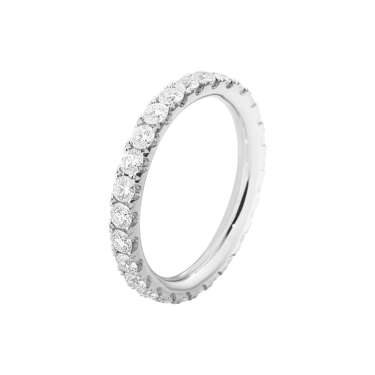 Aurora white gold and diamond eternity ring Jensen