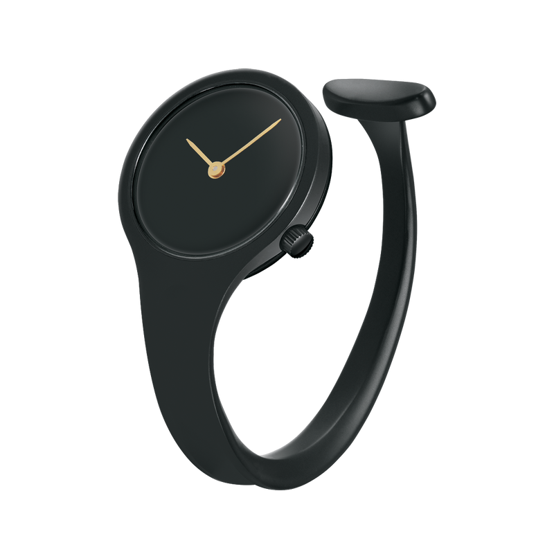 Vivianna black stainless steel bangle watch | Georg Jensen