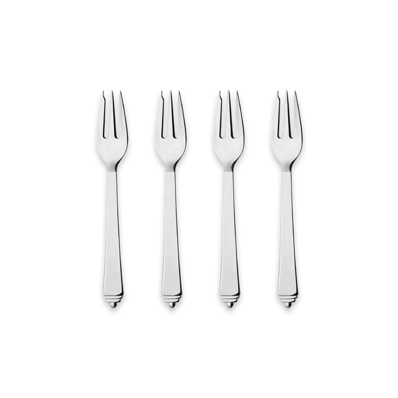 ピラミッド Pyramid ケーキフォーク ギフトボックス 4 本 ステンレススティール I Georg Jensen