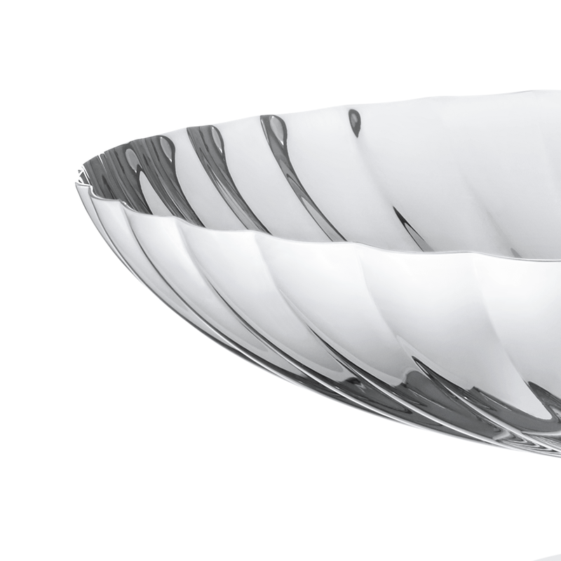 Bernadotte Silver Dish On Stand In Stainless Steel Georg Jensen