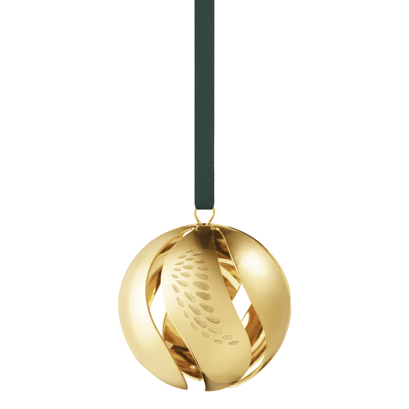 2018 Christmas Ball - Gold Plated Christmas Ornament Georg Jensen 2018 Christmas Ball - gold plated - 2018 Christmas Ball - Gold Plated Christmas Ornament Georg Jensen