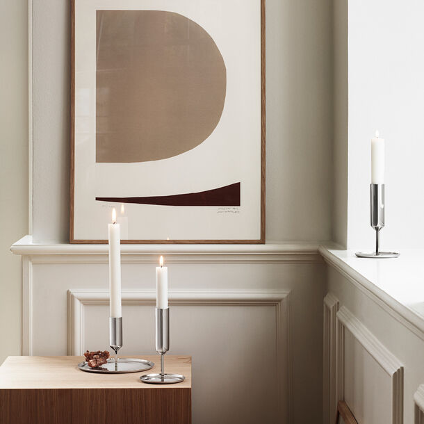 high stainless steel candleholder Georg Jensen