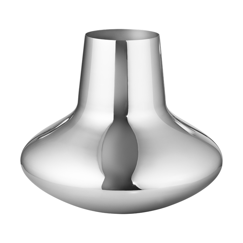 Koppel Large Stainless Steel Flower Vase Georg Jensen