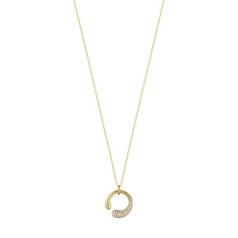 Mercy 項鍊 小 18k黃金 白鑽 Georg Jensen 喬治傑生 Mercy 項鍊 小 18k黃金 白鑽 Georg Jensen 喬治傑生