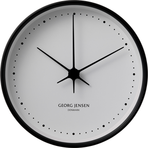 KOPPEL 22 cm wall clock, black stainless steel with white dial KOPPEL 22 cm wall clock, black stainless steel with white dial