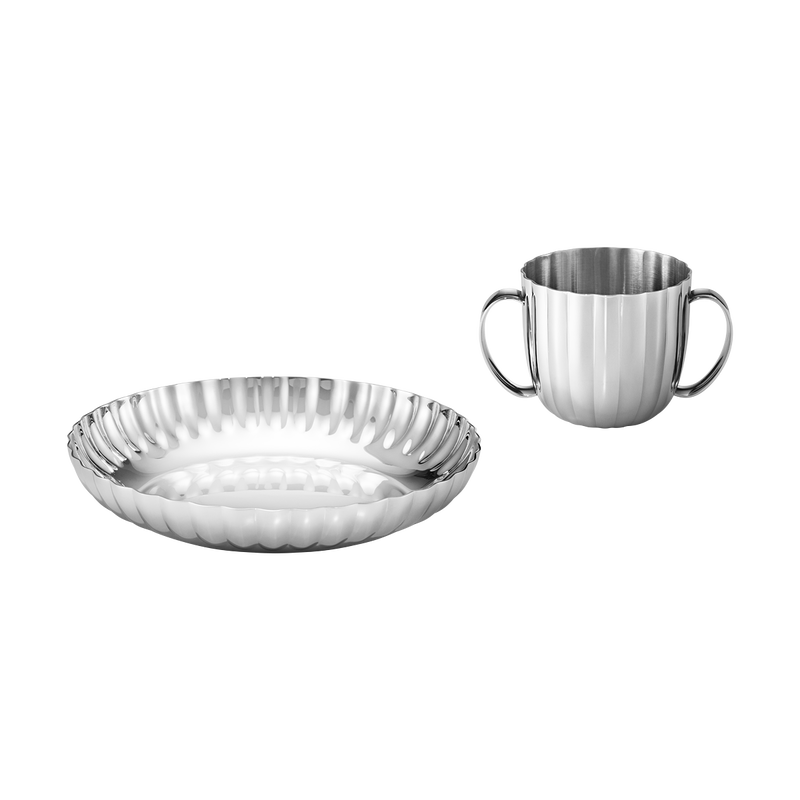 BERNADOTTE Child set, Deep Plate & cup, 2 pcs. - Design Inspired by Sigvard Bernadotte