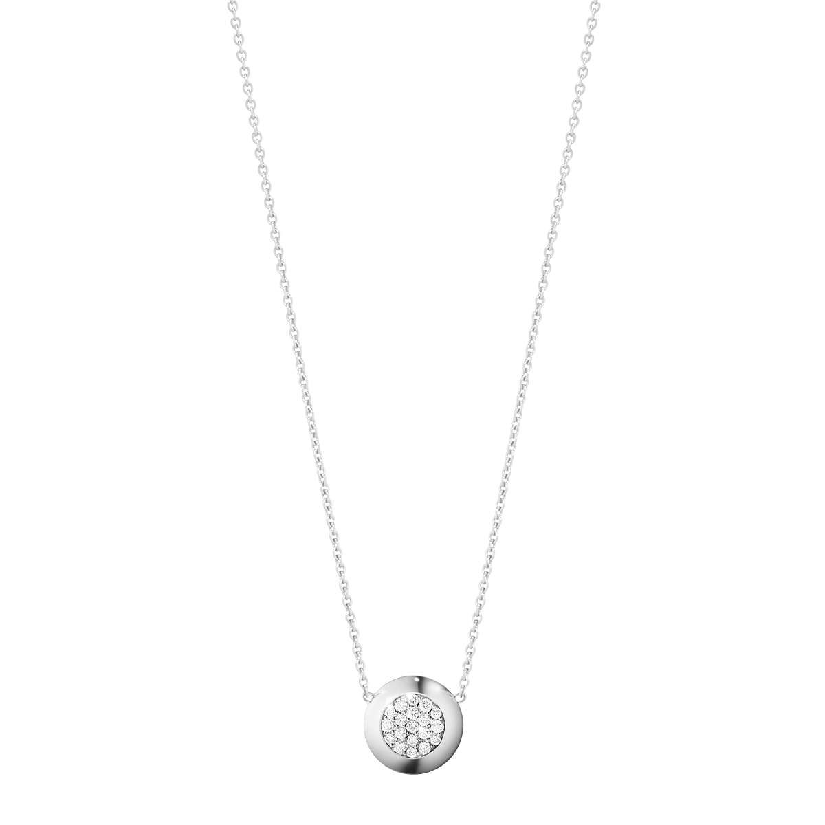 Aurora 18 kt white gold pendant with 