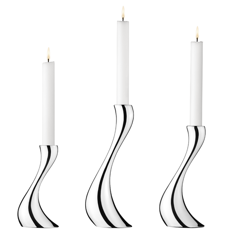 COBRA candleholder set, 3 pcs. incl. candles