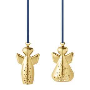 2017 Holiday Ornament set, Michael and Raphael, gold plated