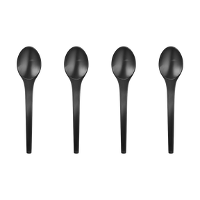 CARAVEL teskedsset – svart PVD, 4 st.
