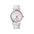 KOPPEL - 32 mm, Quartz, rose mother-of-pearl dial, white leather strap