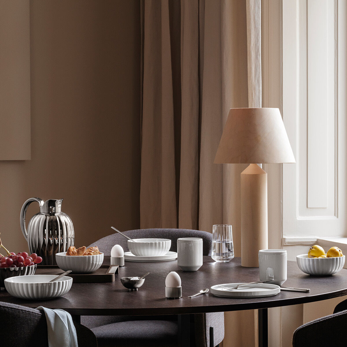 Bernadotte dinnerware set in porcelain