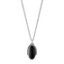 MOONLIGHT BLOSSOM 特殊氧化處理純銀項鍊鑲嵌黑瑪瑙