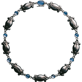 MOONLIGHT BLOSSOM halsband - sterling silver med månsten MOONLIGHT BLOSSOM halsband - sterling silver med månsten