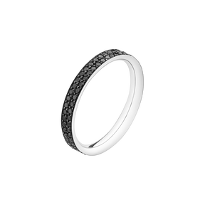 MAGIC ring - 18 karat hvidguld med sorte diamanter