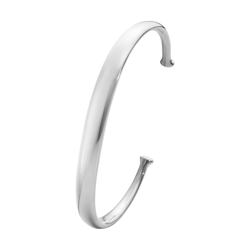 Mens classic sterling silver bangle | Georg Jensen