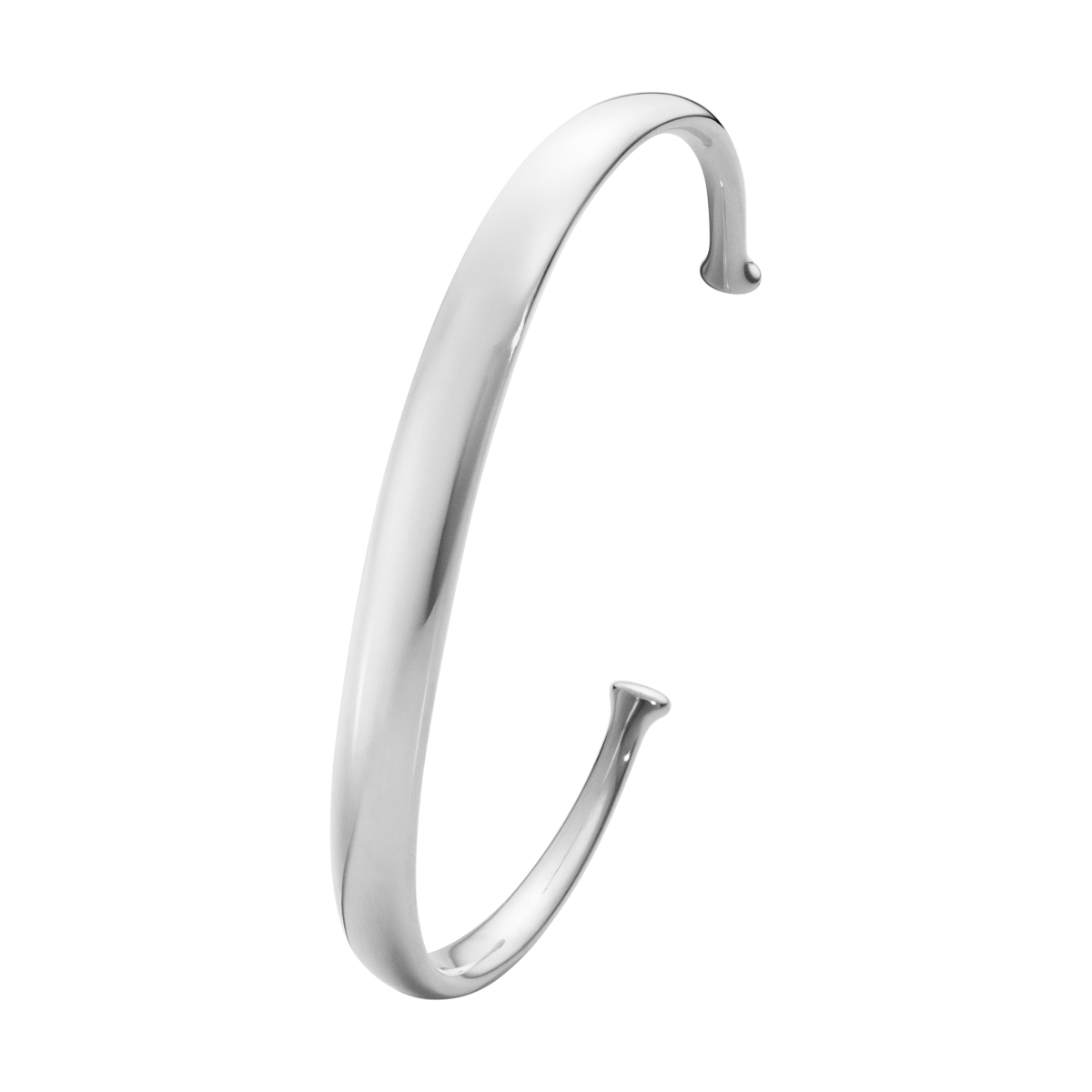 Mens classic sterling silver bangle Georg Jensen