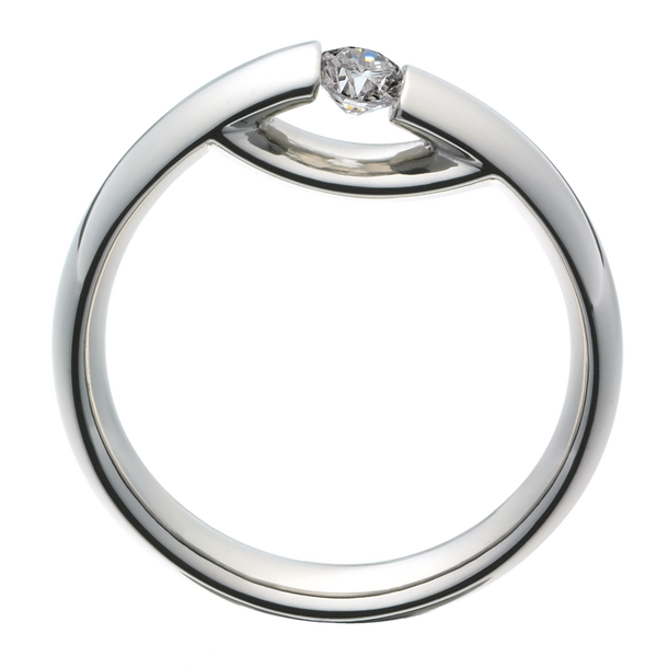 Centenary 18kt. white gold ring with diamonds Georg Jensen