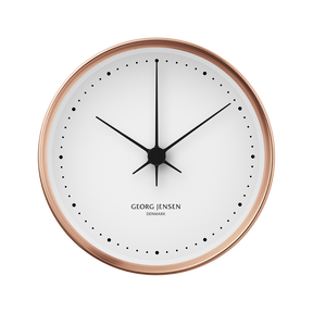 KOPPEL 10 cm wall clock, copper with white dial