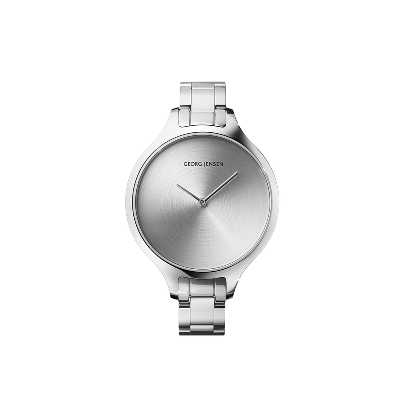 CONCAVE - 39mm, kvarts, sunray urskive, stållænke CONCAVE - 39mm, kvarts, sunray urskive, stållænke
