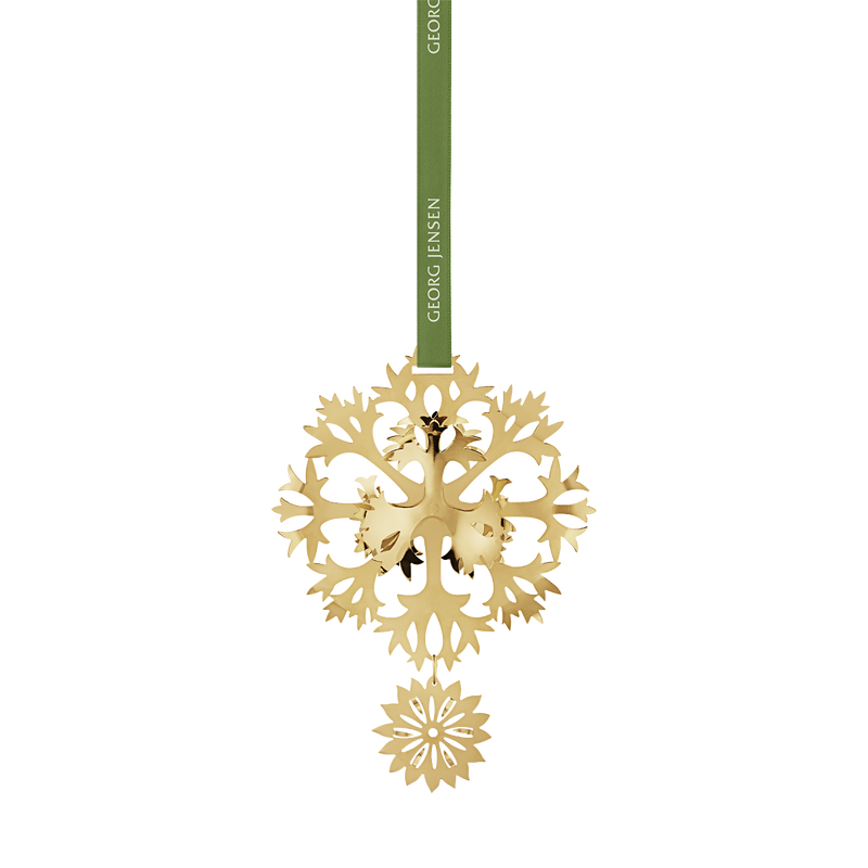 2020 Christmas Mobile Ice Flower Gold Plated