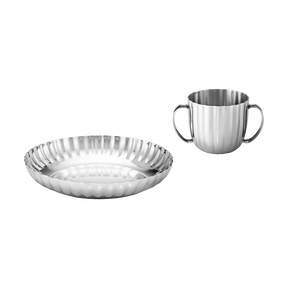 BERNADOTTE børnesæt, dyb tallerken og kop, 2 dele - Design Inspireret af Sigvard Bernadotte BERNADOTTE børnesæt, dyb tallerken og kop, 2 dele - Design Inspireret af Sigvard Bernadotte