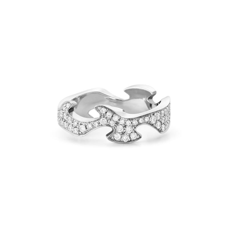 Fusion 18 Kt Hvidguld Med Diamanter Centerring Georg Jensen