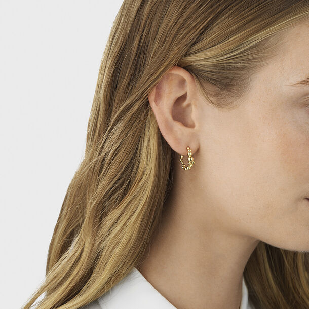 ムーンライト グレープ (MOONLIGHT GRAPES) イヤーフープ – 18Kゴールド 