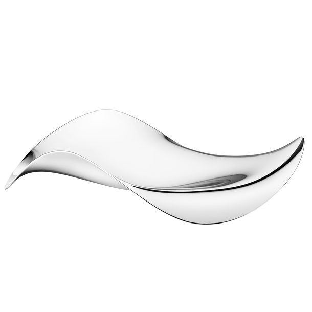 COBRA shiny silver tray in stainless steel | Georg Jensen