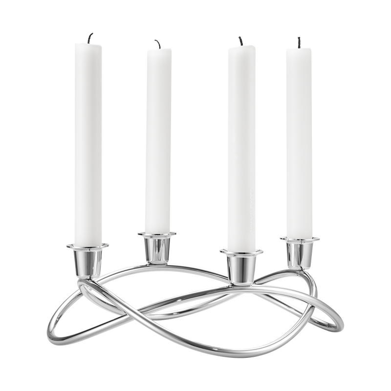 Bare overfyldt nederlag Symposium SEASON lysestage og adventsstage i rustfrit stål | Georg Jensen